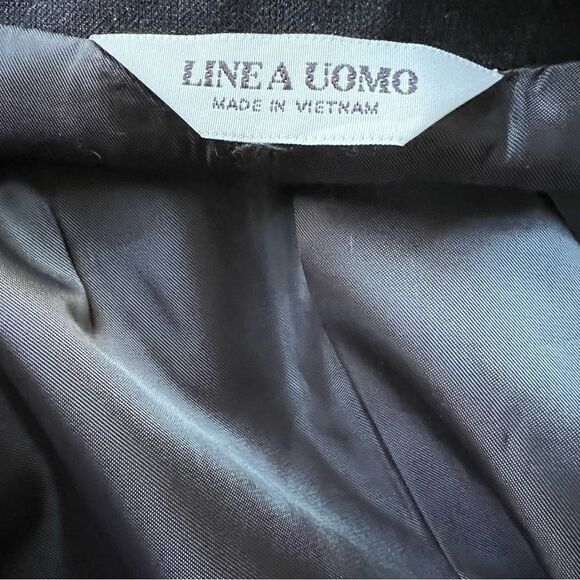LINEA UOMO DOUBLE Breasted Jacket Grey 44R - Picture 3 of 6